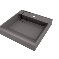 Раковина Лагуна 600 серый шелк (над стиральной машиной)